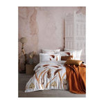 GENERIQUE Parure de lit - 182TRK63448 - 1 housse de couette 220 x 240 cm + 2 taies d'oreiller 60 x 60 cm - Satiné 100% coton - Blanc