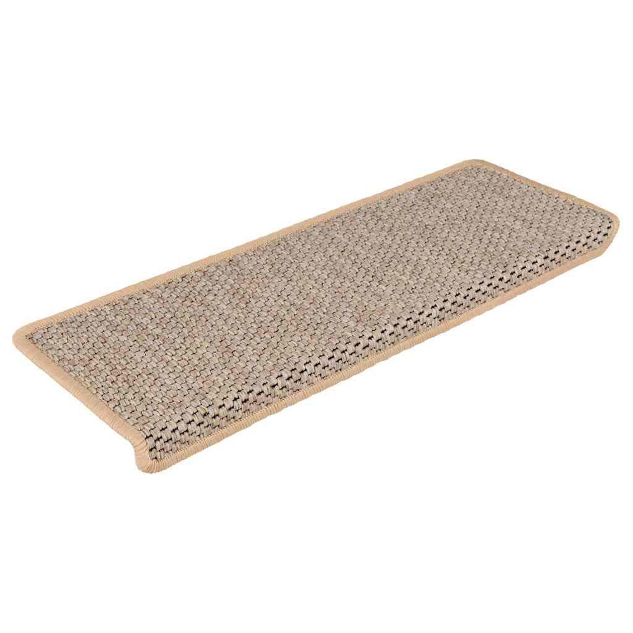 Voir la diapositive 2 : VIDAXL Tapis d'escalier autocollants 30 pcs 65x21x4 cm beige clair