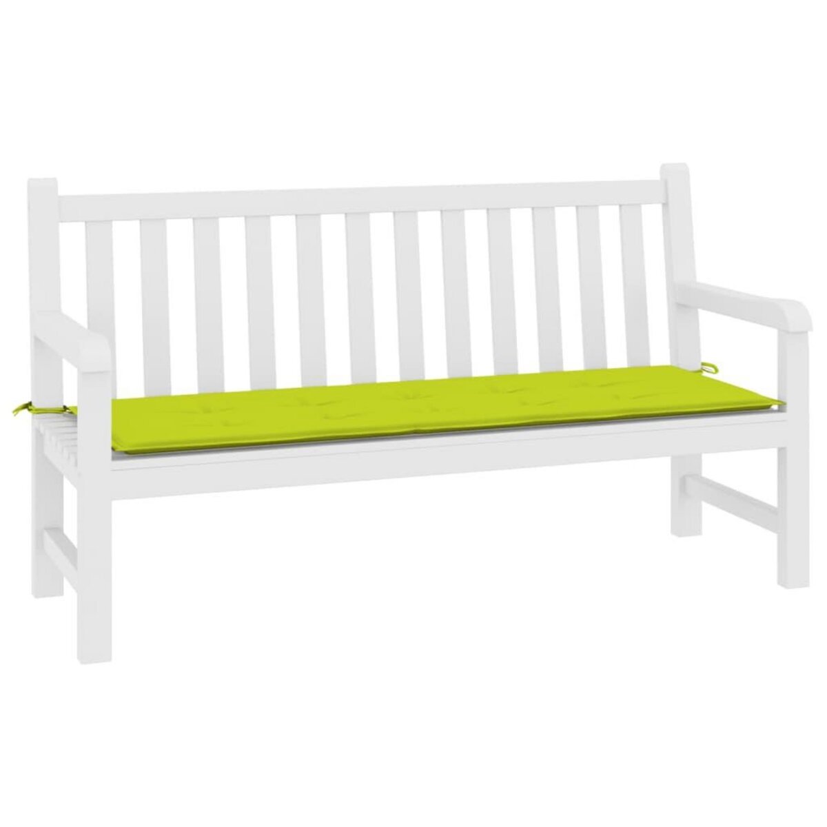 VIDAXL Coussin de banc de jardin vert brillant 200x50x3cm tissu oxford