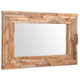 Voir la diapositive 2 : VIDAXL Miroir decoratif Teck 90x60 cm Rectangulaire