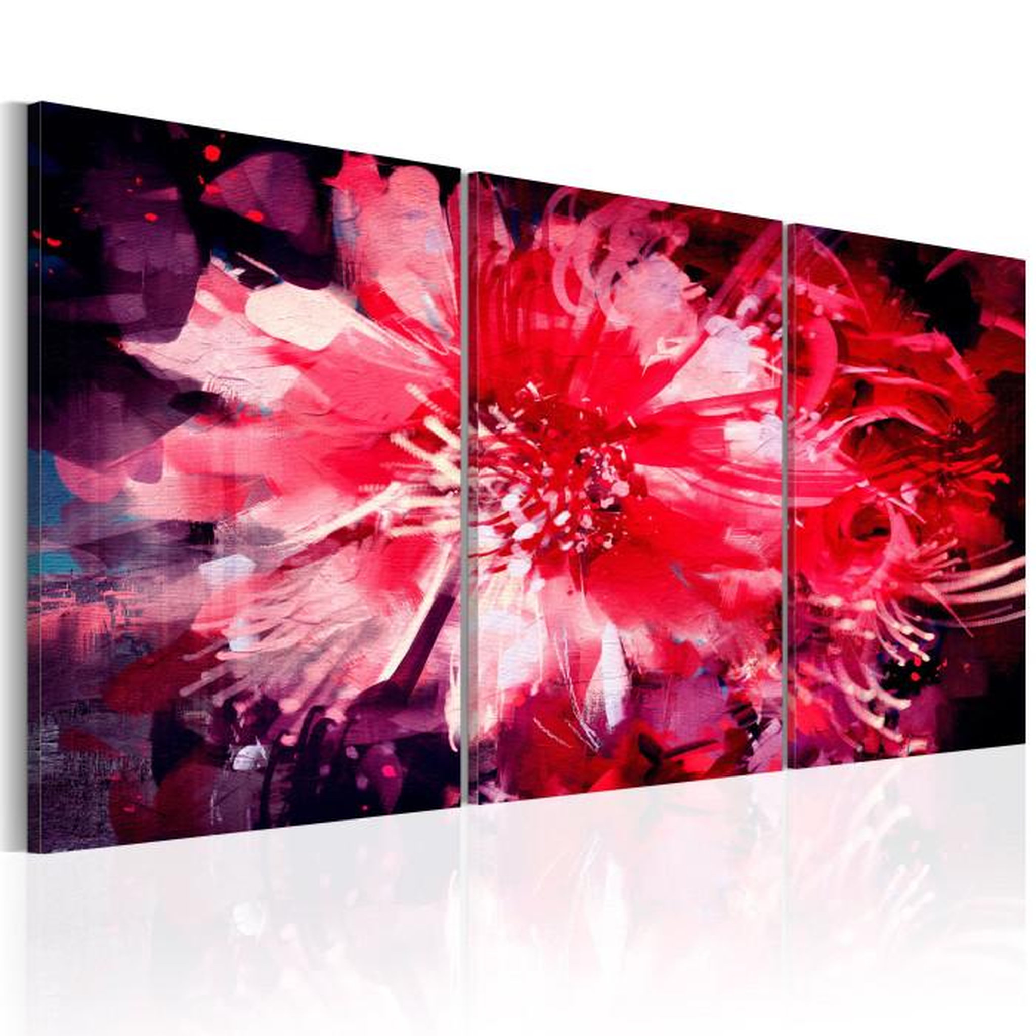 Paris Prix Tableau Imprimé  Crimson Flowers. Coloris disponibles : Multicolore