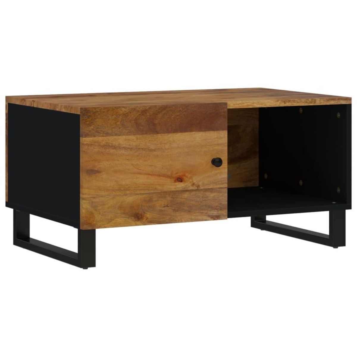 VIDAXL Table basse 80x50x40 cm Bois de manguier solide et d'ingenierie
