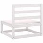 Voir la diapositive 6 : VIDAXL Salon de jardin 2 pcs avec coussins Blanc Bois de pin massif