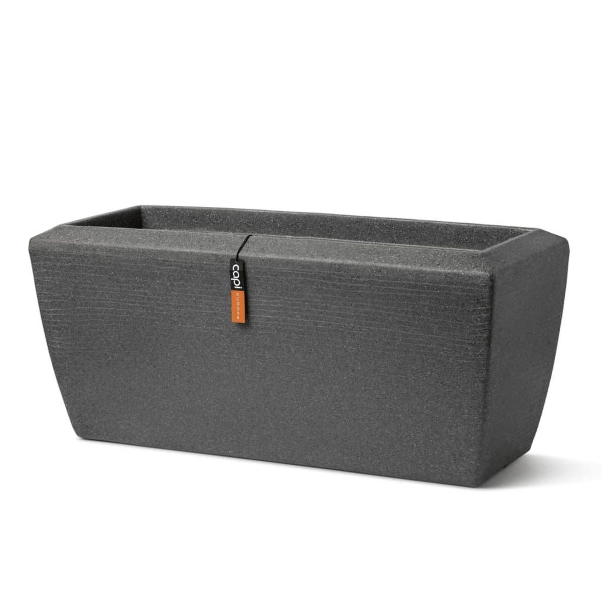 CAPI Capi Jardiniere rectangulaire Arc Granite 90x35x40 cm Anthracite
