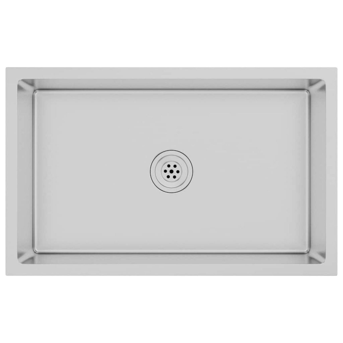 VIDAXL Evier de cuisine fait main Acier inoxydable