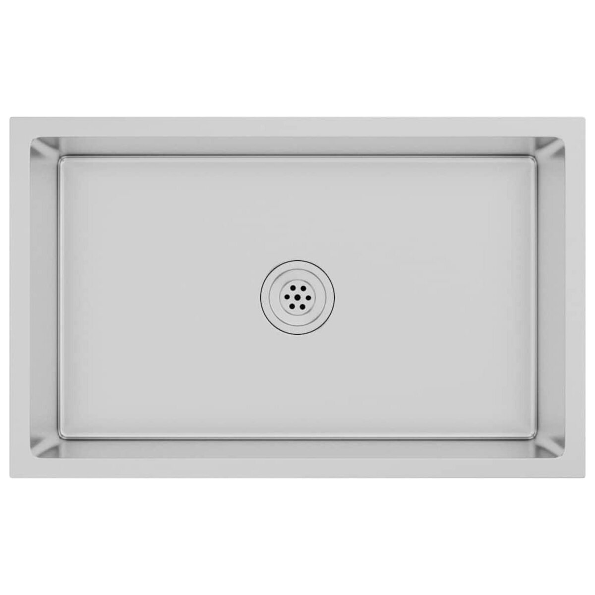 VIDAXL Evier de cuisine fait main Acier inoxydable