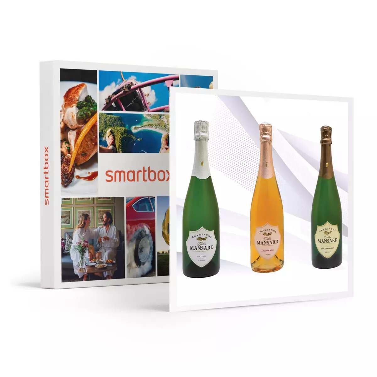 Smartbox Coffret 6 bouteilles de champagne à recevoir chez soi - Coffret Cadeau Gastronomie
