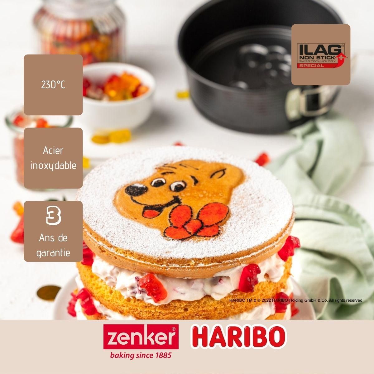 ZENKER Moule à manqué à charnière 18 cm avec emporte-pièce Zenker Haribo