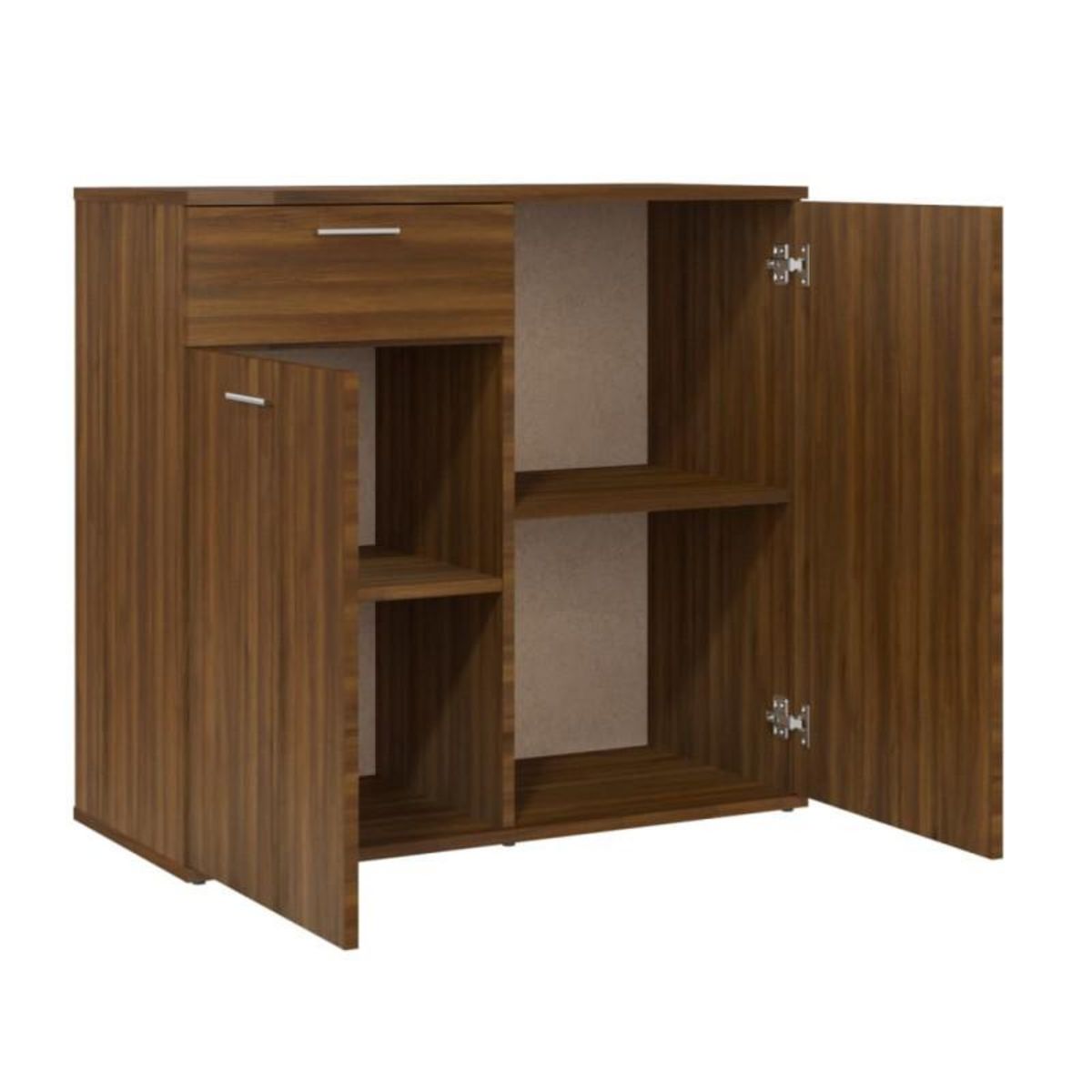VIDAXL Buffet Chêne marron 80x36x75 cm Bois d ingénierie