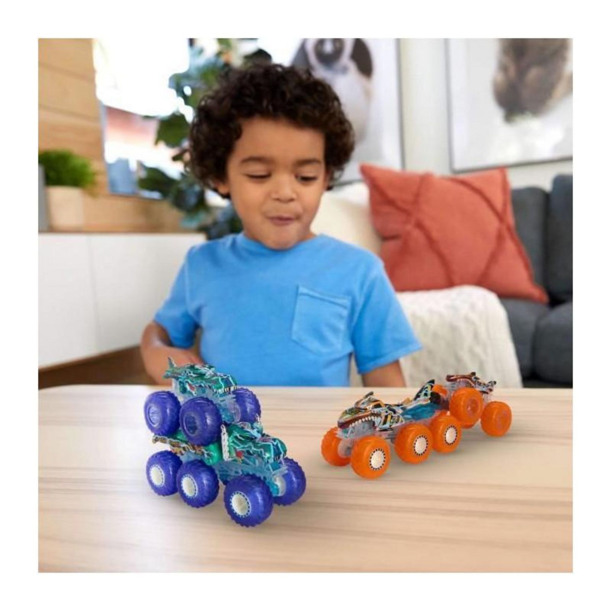 Hot Wheels Hot Wheels-Gros Camion Monster Trucks Power Smashers-Coffret HYJ29