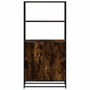 Voir la diapositive 4 : VIDAXL Buffet haut chene fume 68x35x139 cm bois d'ingenierie metal