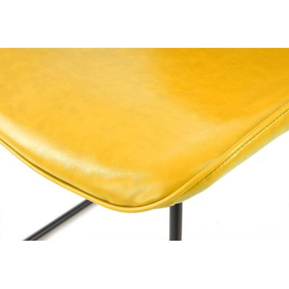 Paris Prix Lot de 2 Chaises Design  Cora  81cm Jaune