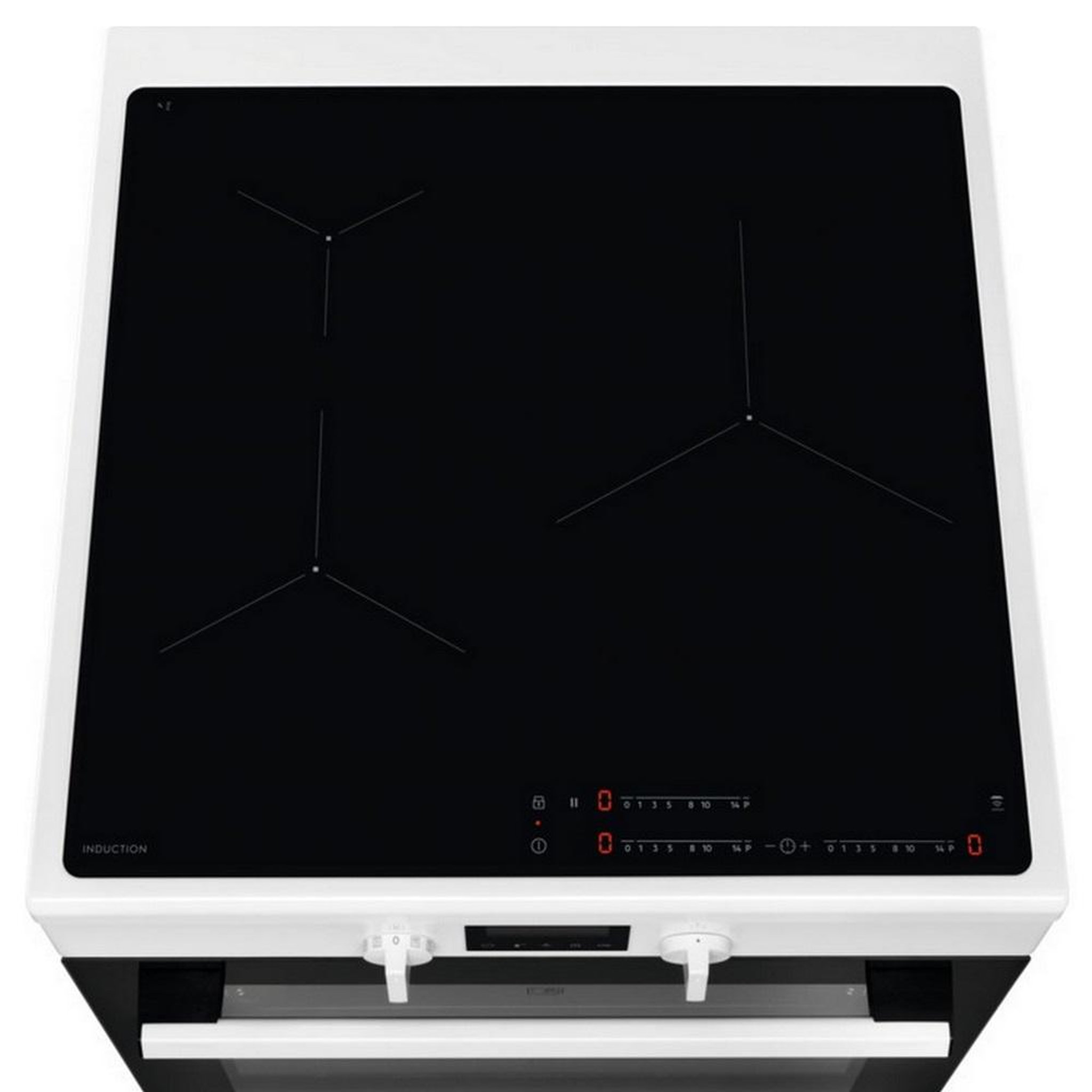 Voir la diapositive 4 : ELECTROLUX Cuisinière induction a+ 73l 3 feux, série 500 surroundcook, blanc - LKI64890BW