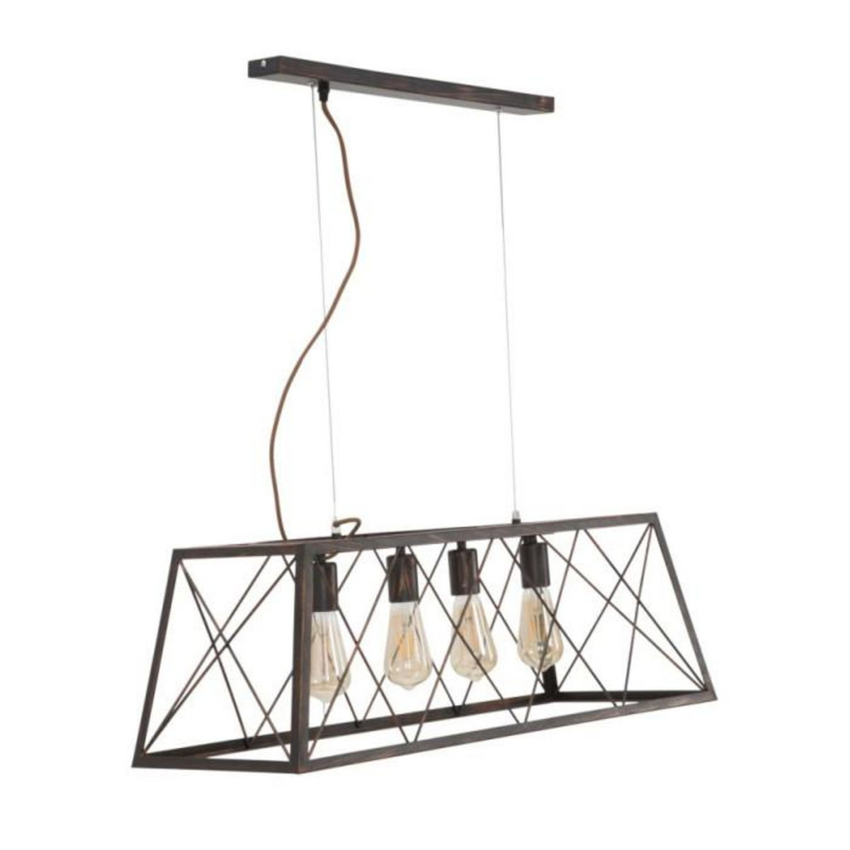 Paris Prix Plafonnier en Métal  Industry  78cm Noir