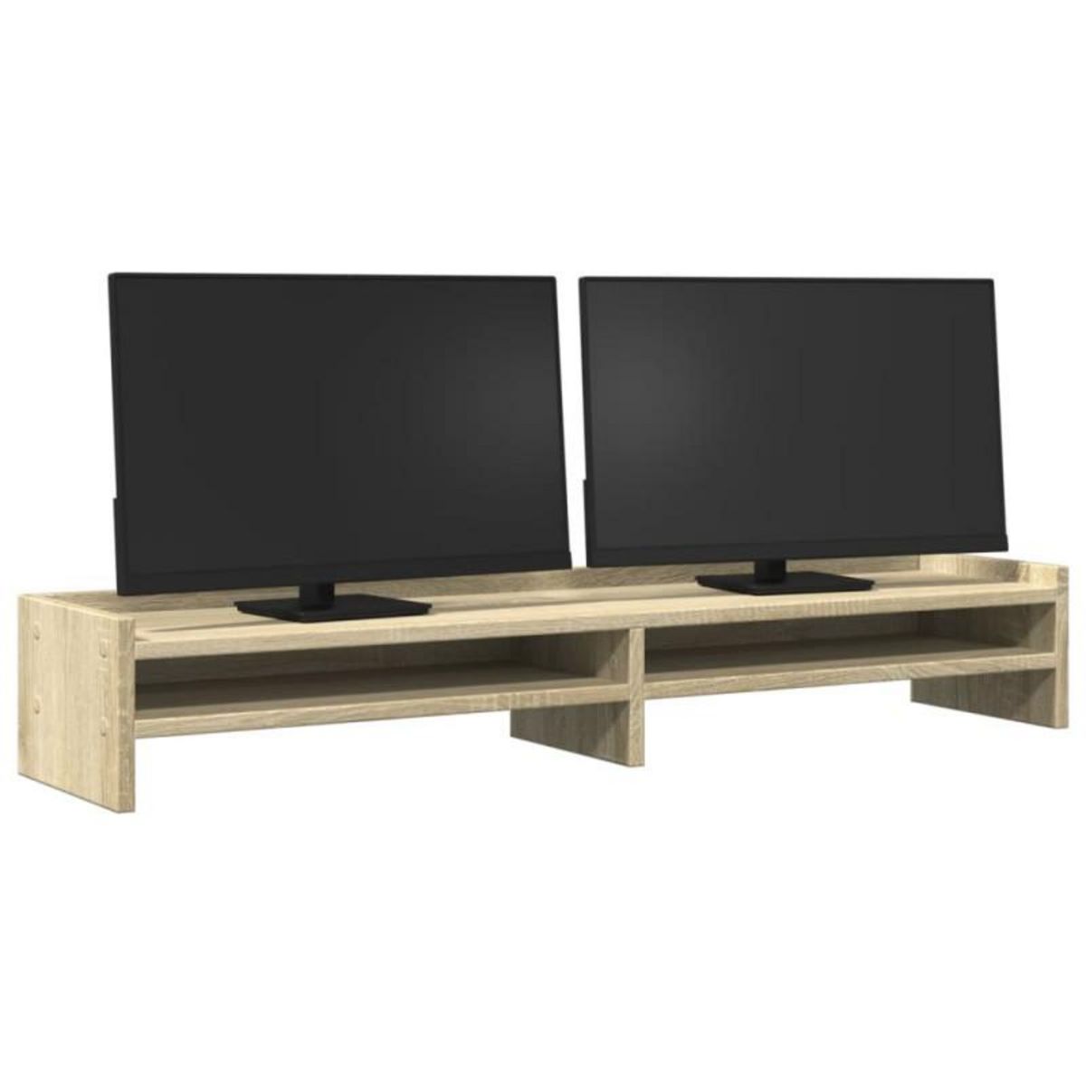 VIDAXL Support de moniteur chêne sonoma 100x24x16 cm bois d ingénierie