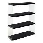 Paris Prix Étagère 4 Niveaux  Elementary  113cm Noir Brillant