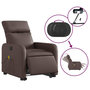 Voir la diapositive 5 : VIDAXL Fauteuil inclinable de massage electrique marron similicuir