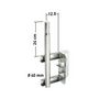Voir la diapositive 2 : Erard Fixation simple à mât soudé ø 40 - 801304