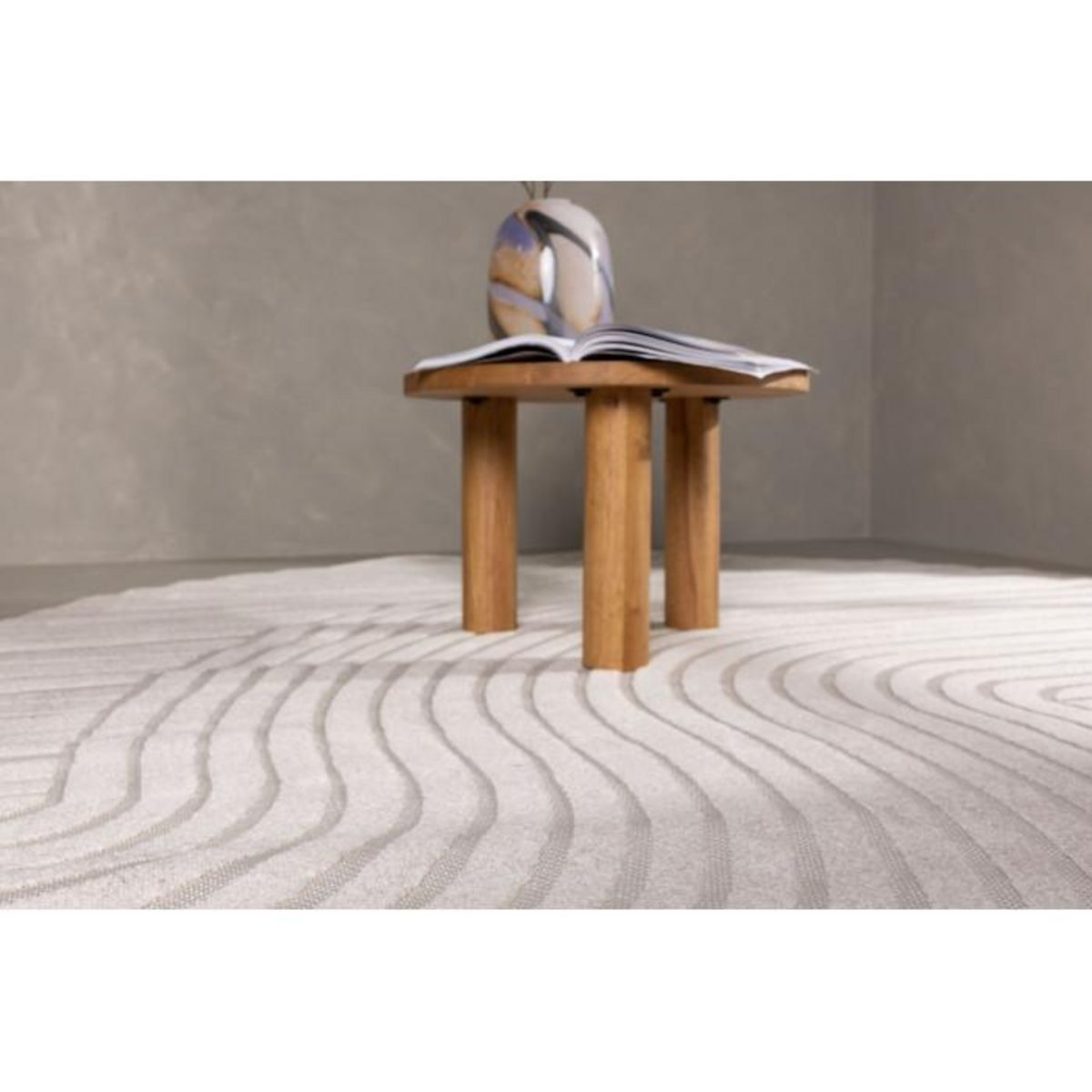 Paris Prix Tapis Déco Ovale  Vince Solar  240x340cm Blanc