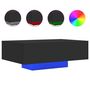 Voir la diapositive 2 : VIDAXL Table basse avec lumières LED noir 85x55x31 cm