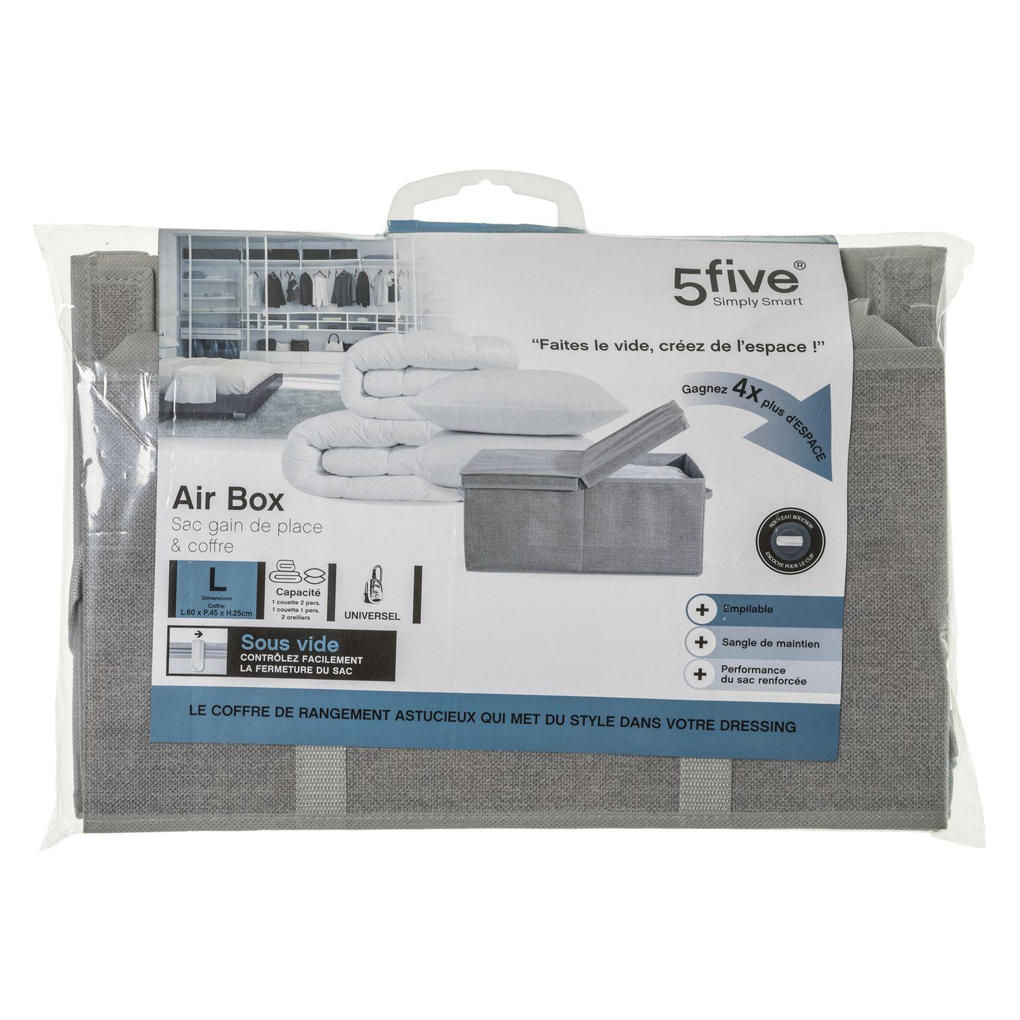 Voir la diapositive 4 : FIVE Sac de compression aix-box grande taille - gris