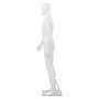 Voir la diapositive 3 : VIDAXL Mannequin homme corps complet base verre Blanc brillant 185 cm