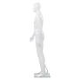Voir la diapositive 3 : VIDAXL Mannequin homme corps complet base verre Blanc brillant 185 cm
