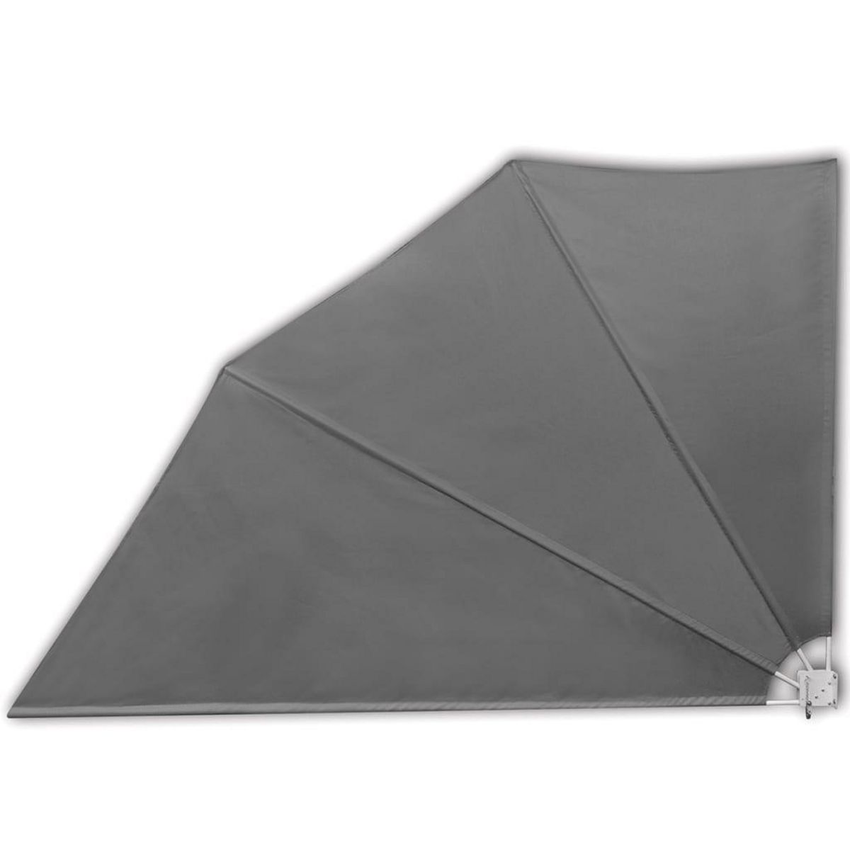 VIDAXL Auvent lateral pliable de balcon Gris 160 x 240 cm