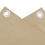 Voir la diapositive 3 : VIDAXL Ecran de balcon Beige 120x500 cm Tissu Oxford