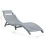 Voir la diapositive 6 : VIDAXL Chaise longue Delavage gris Bois d'acacia solide