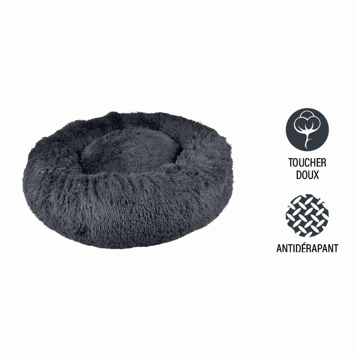 LOVE STORY Coussin doux et rond Snow pour chien et chat