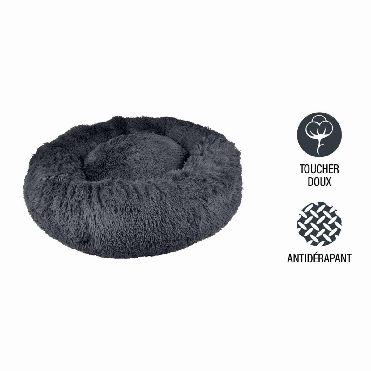 LOVE STORY Coussin doux et rond Snow pour chien et chat