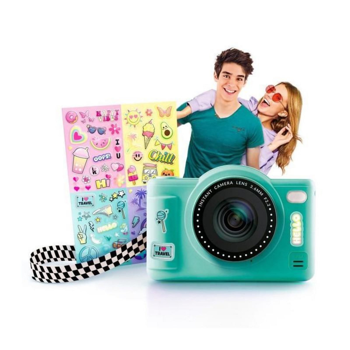 Canal Toys Canal Toys - Photo Creator -Appareil Photo Numérique Pop Couleur Vert- Avec carte SD 32Go incluse