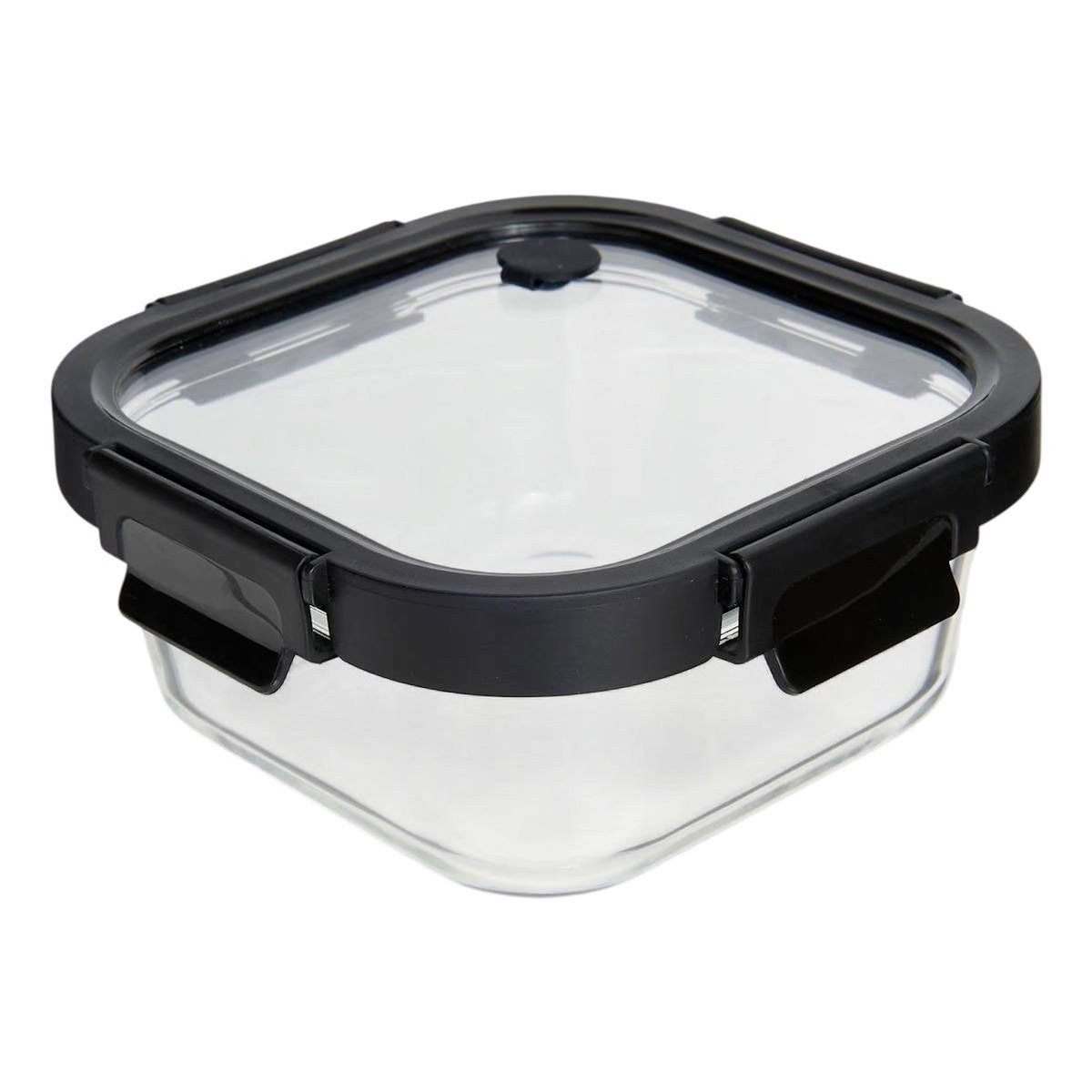 FIVE Boîte de Conservation en Verre  Clipeat Plus  0,75L Noir