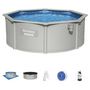 Voir la diapositive 5 : BESTWAY Piscine hors sol acier ronde - 3,6 x 1,20 m -  HYDRIUM