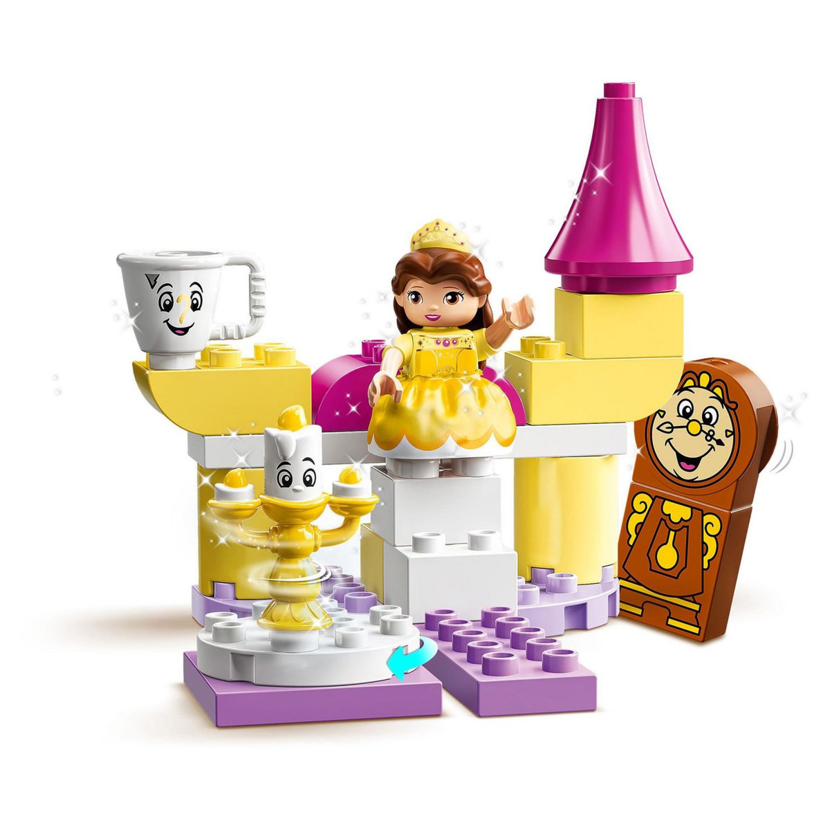 LEGO DUPLO Disney 10960 - La Salle de Bal de Belle, Château Princesse Jouet Enfants +2 Ans