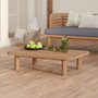 Voir la diapositive 2 : Rendez vous déco Table basse de jardin en bois de teck-Kilda