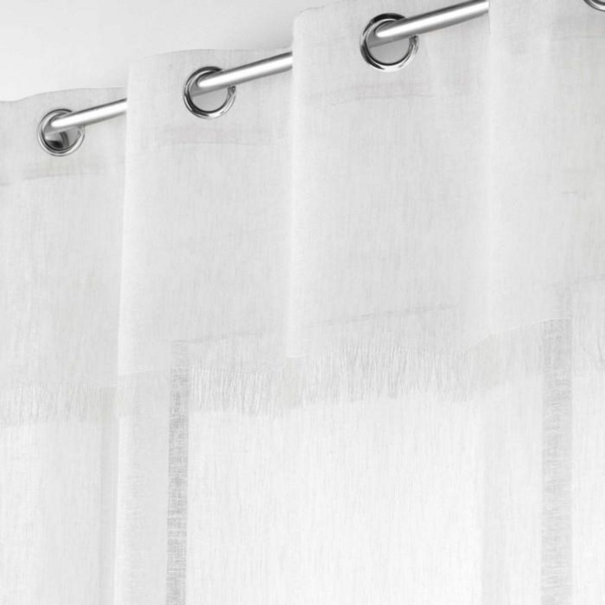 Paris Prix Rideau Voilage à Œillets  Eleania  140x240cm Blanc