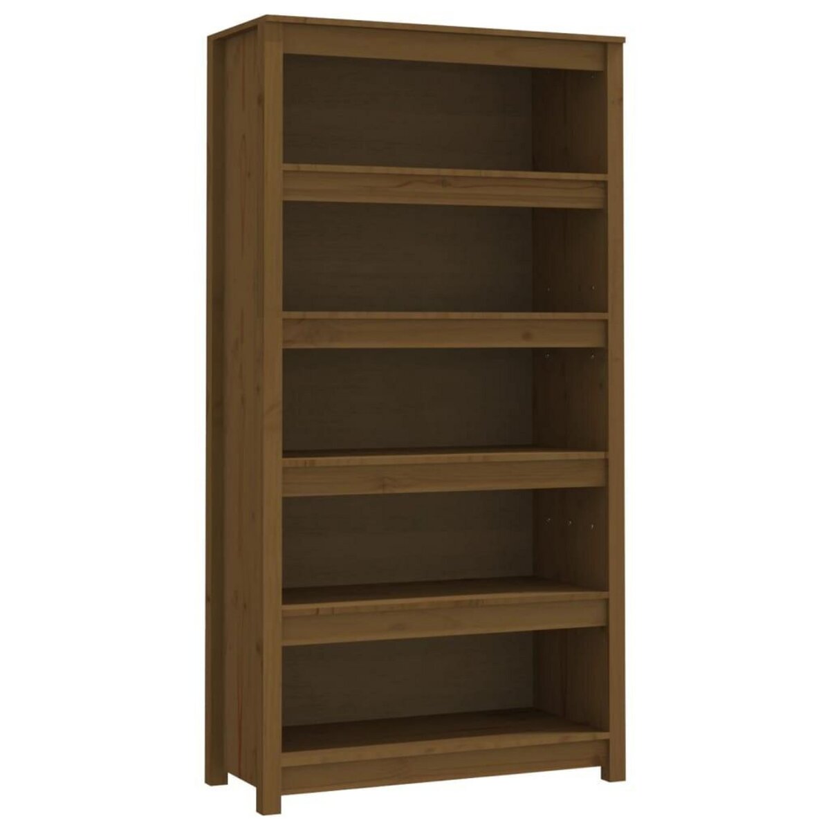 VIDAXL Bibliotheque Marron miel 80x35x154 cm Bois de pin massif