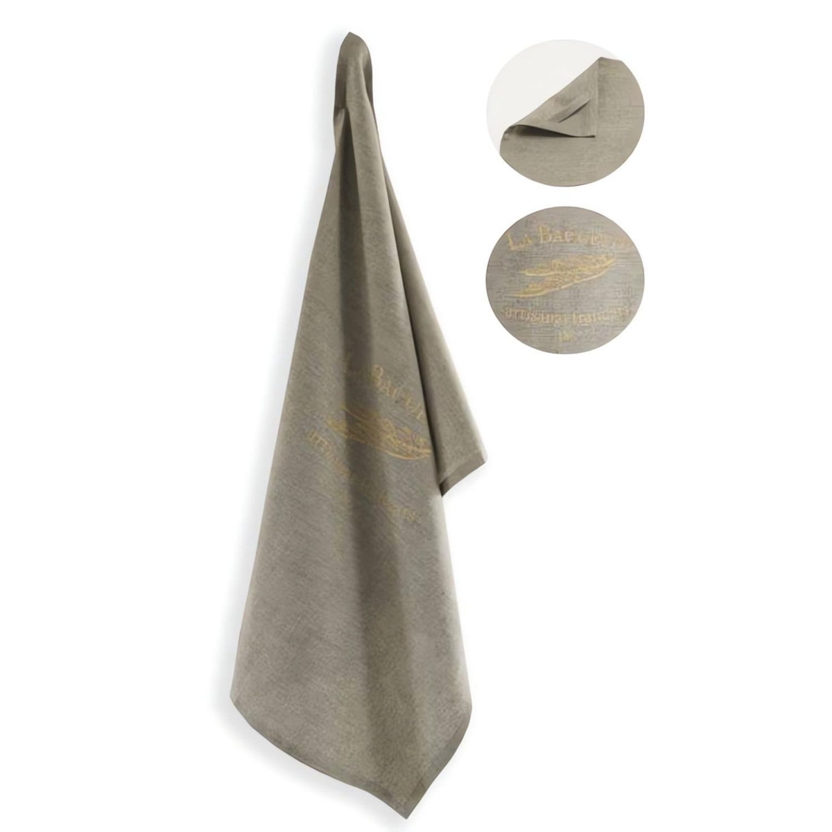 SOLEIL D'OCRE Torchon imprimé en coton BAGUETTE, par Soleil d'ocre