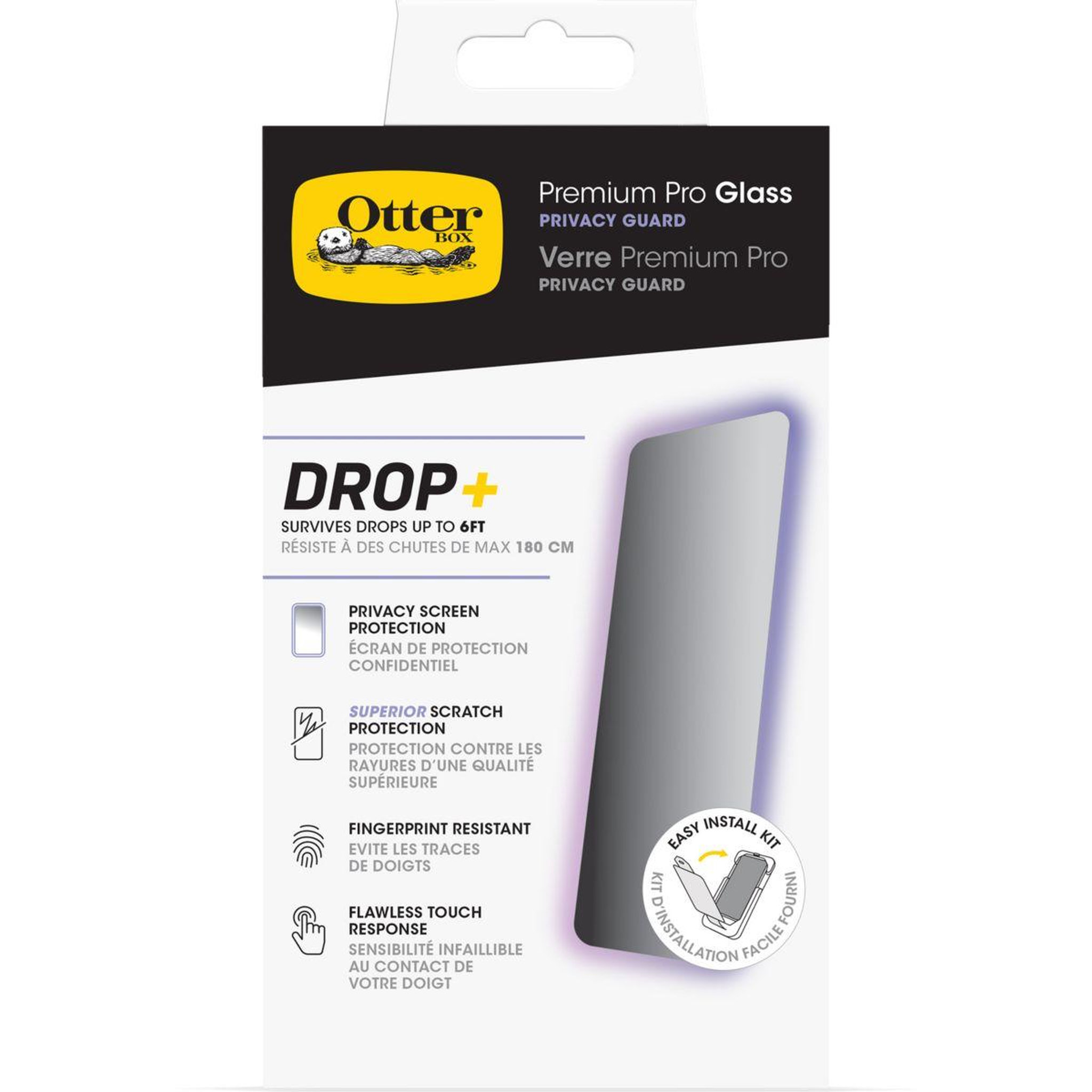 Otterbox Protège écran iPhone 15 Plus Premium Pro Privacy