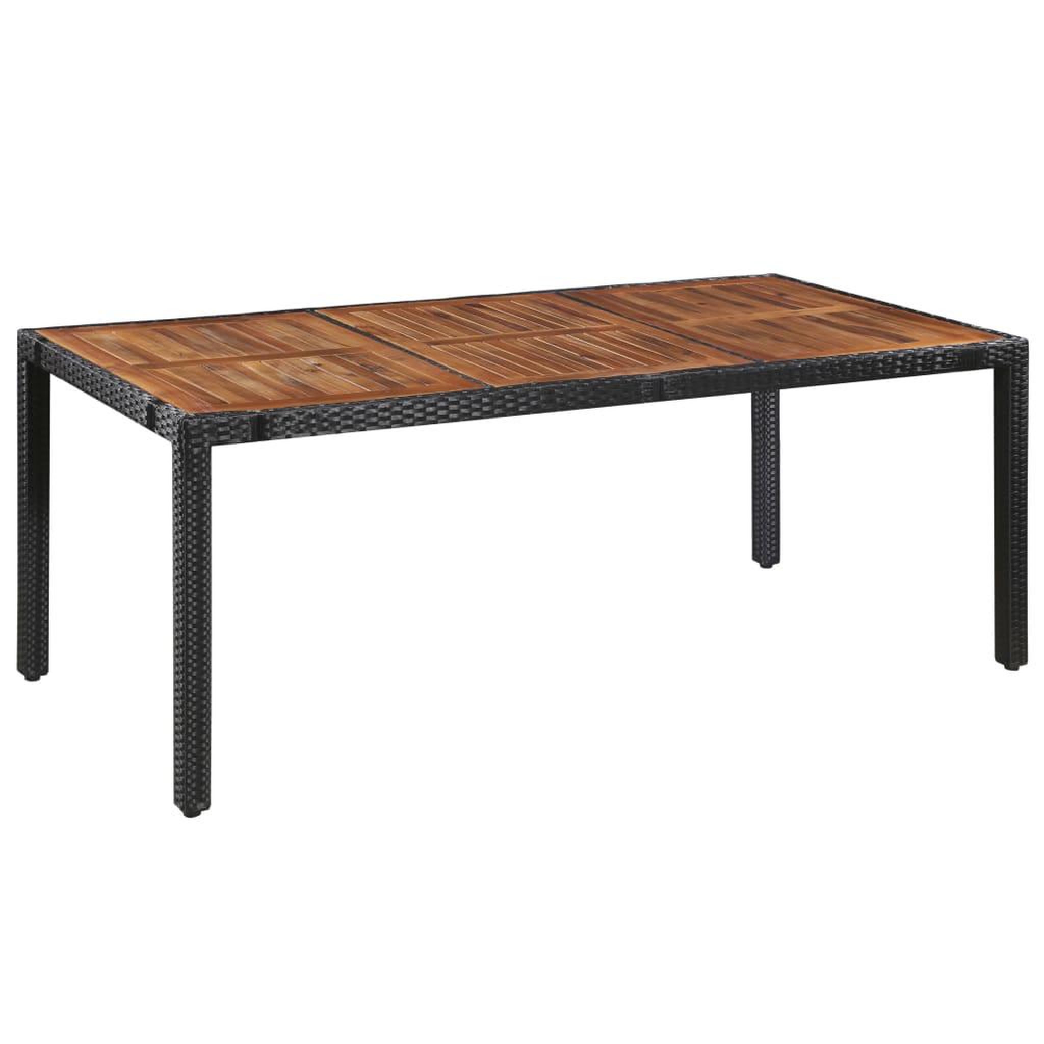 Voir la diapositive 2 : VIDAXL Ensemble a manger d'exterieur 9 pcs resine tressee et acacia