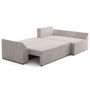 Voir la diapositive 2 : BEST MOBILIER Mike - canapé d'angle réversible - 4 places - convertible avec coffre - en velours côtelé