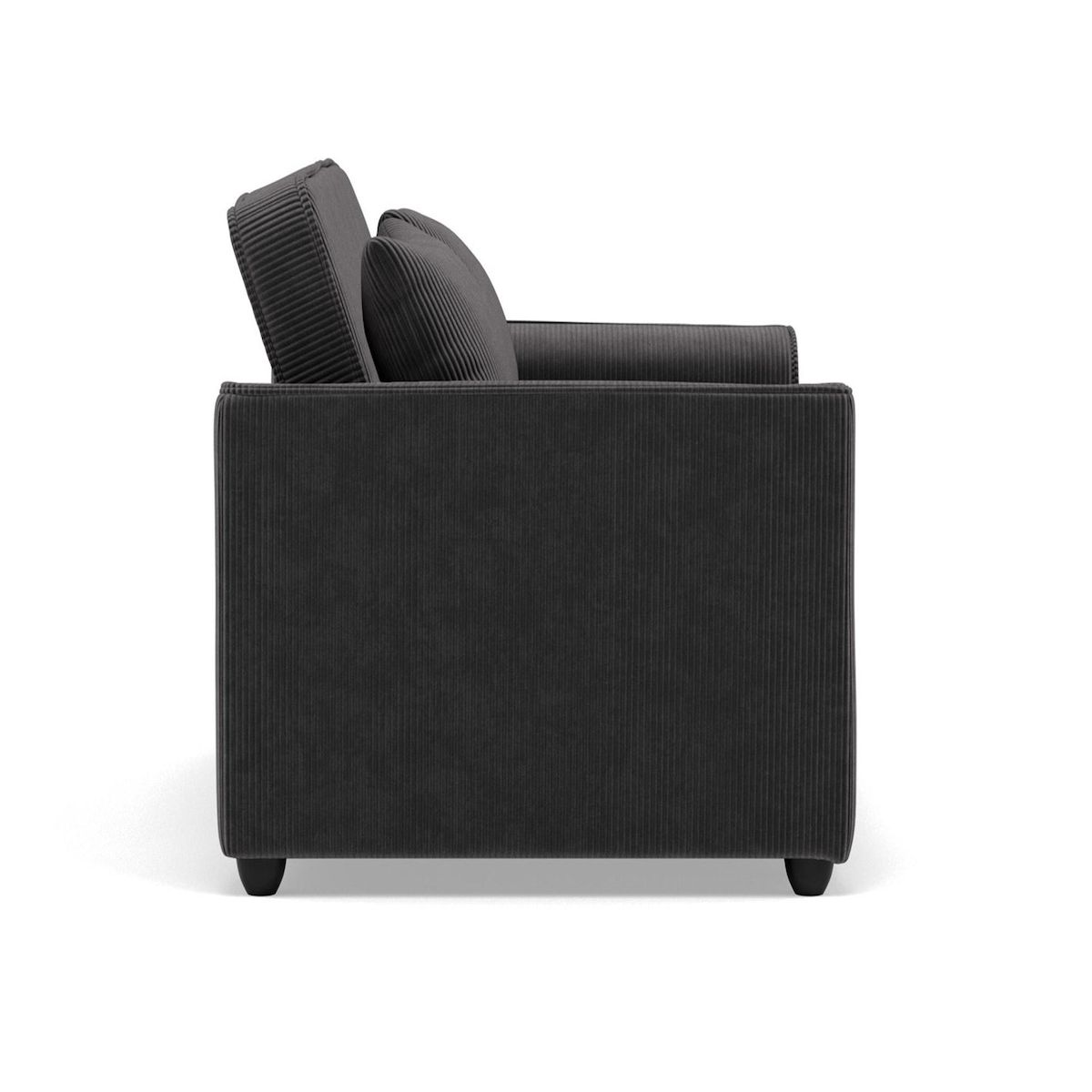 BEST MOBILIER Ernest - canapé droit 2 places convertible en velours côtelé