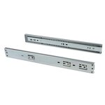 EMUCA SRL Paire de coulisses à billes pour tiroir à sortie totale 45 mm x L 450 mm avec fermeture amortie