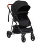 Voir la diapositive 4 : VIDAXL Poussette pour bebe 3-en-1 Anthracite et noir Acier