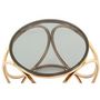 Voir la diapositive 2 : Paris Prix Table d'Appoint Design  Whitney  42cm Gris & Or Rose