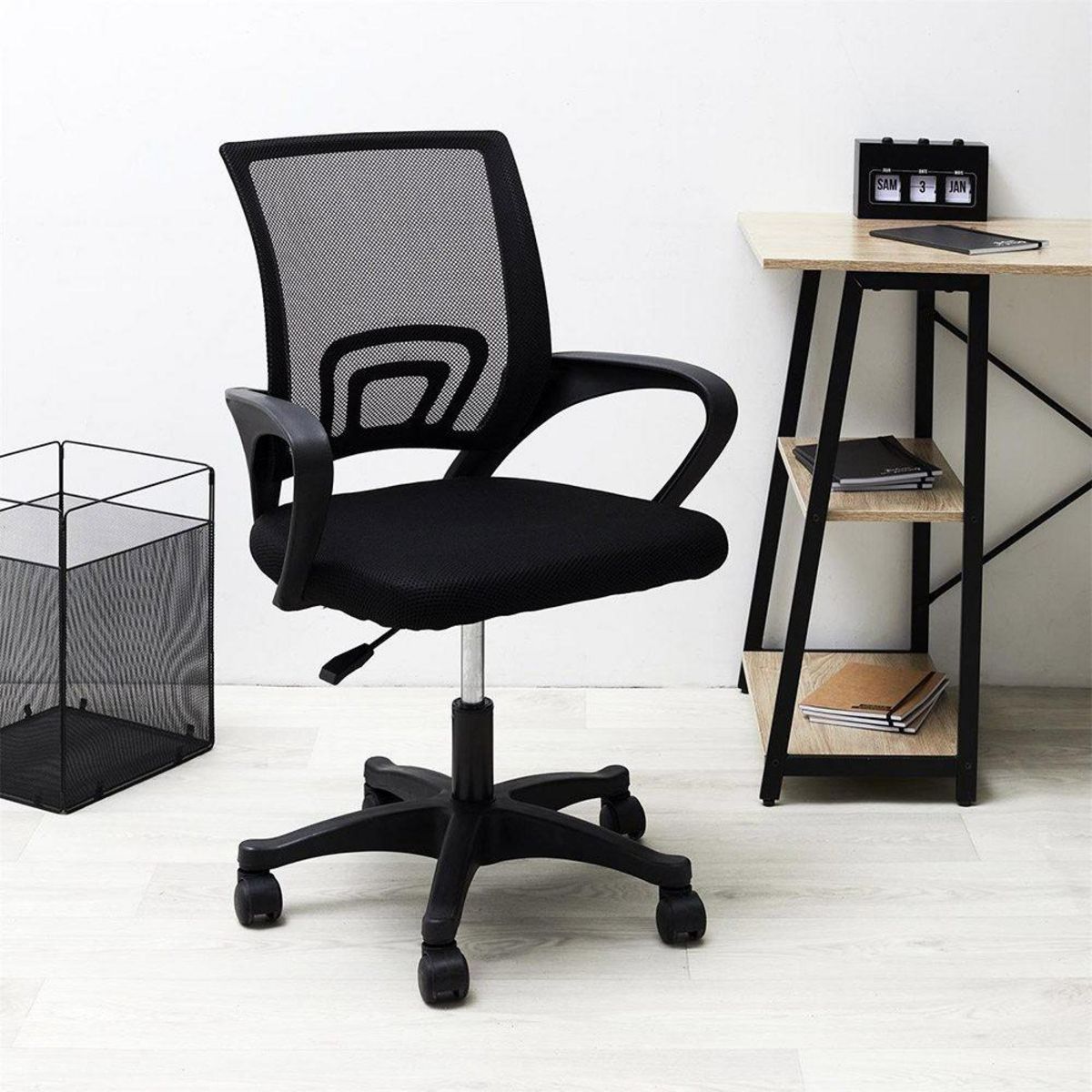 The Home Deco Factory Fauteuil de bureau noir