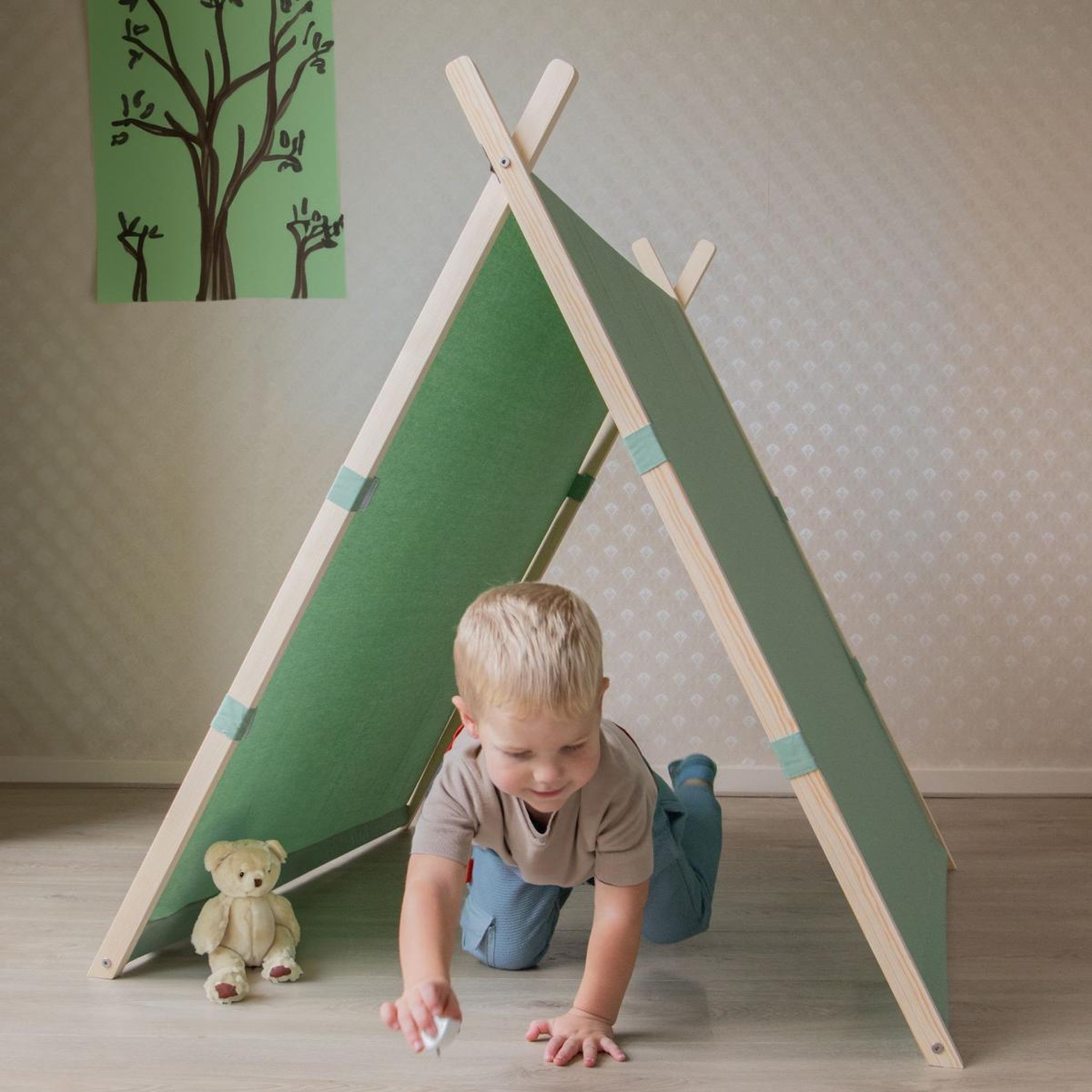 Voir la diapositive 3 : Sunny Tipis tente de jeu Como verte