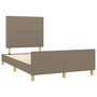 Voir la diapositive 4 : VIDAXL Cadre de lit sans matelas taupe 120x200 cm tissu